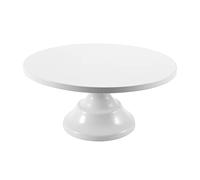 -J 12 Inch Iron Round Cake Stand Cake Plate Pedestal Dessert Holder Wedding Birthday Party-White
