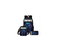 (J) 3PCS Fortnite Game School Bag Backpack Lunch Bag Pencil Case