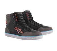 Alpinestars J-6 Canvas Waterproof Motorcycle Shoes, black-grey, size 41