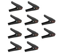 J.60058 Electrical Test Clamps, Insulated Battery Charger Clamp for Car Auto Boat Electronics, 1000V 30A Safety Test Clip with 26mm Jaw, Copper Plated Steel and ABS Material (Black)