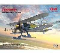 J-8 Gladiator, WWII Swedish Fighter 1:32 Plastic Model Kit ICM