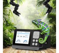 J&A Automatic Mister for Terrariums, Reptile Misting System with Programable Timer, Chameleon Fogger with Adjustable Spray Nozzles, Black