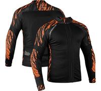 J.A.G. Motorcycle Mesh Shirt for Men with CE Certified Protective Padded Armors | All Season Motorcycle Riding Shirt, Orange, L