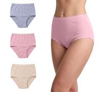 J&A MARTS Women's Full Mama Briefs Cotton Rich Knickers | Ladies Maxi High Waist Underwear | Soft Stretch Everyday Panties for Women & Girls (W- Briefs-Pastel-22-24)