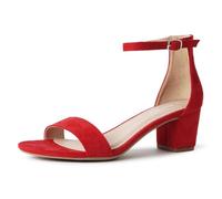 J. Adams Ankle Strap Kitten Heel - Adorable Low Block Heel - Daisy
