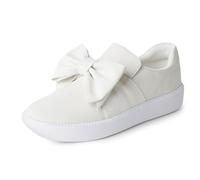 J. Adams Wally Platform Sneakers for Women - Comfortable Slip On Shoes with Bow, Ivory Nbpu, 5 UK