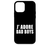 J' adore Bad Boys Funny Relationship French Rizz Phrase Love Case for iPhone 12 mini