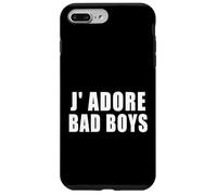 J' adore Bad Boys Funny Relationship French Rizz Phrase Love Case for iPhone 7 Plus/8 Plus