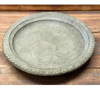 J and L Stone Ornaments STONE GARDEN ART DECO BIRD BATH TOP ONLY/ FEEDER / BOWL /REPLACEMENT ORNAMENT