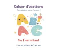 J’apprends à écrire - I’m learning to write: Cahier d’écriture bilingue Français / Anglais pour enfants 3 - 6 ans | Lettres majuscules, chiffres et mots