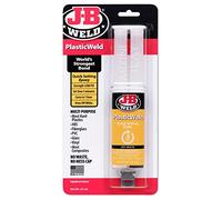 J-B Weld 50132 PlasticWeld Quick-Setting Epoxy Syringe - Dries Off-White - 25 ml by J-B Weld