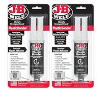J-B Weld 50139 Plastic Bonder Body Panel Adhesive and Gap Filler Syringe - Dries Black - 25 ml (2)