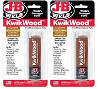 J-B Weld 8257UK KwikWood Epoxy Putty - 57 grams - Strength 900 PSI - 1 Hour Cure Time - Tan (Pack of 2)