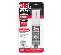J-B Weld™ Syringe Original Cold-Weld™ Two-Part Epoxy System, Ultra-Fast Setting Time, High Strength, Suitable for All Metals and Other Materials, Dark Grey 25ml
