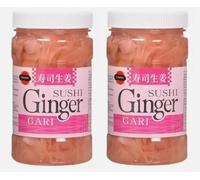 J-Basket Pink Sushi Ginger In Jar 340G (Pack of 2)