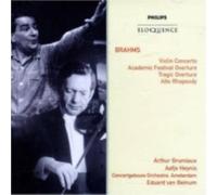 J. BRAHMS BRAHMS ARTHUR GRUMIAUX: BRAHMS- VIOLIN CONCERTO; OVERTURES - CD