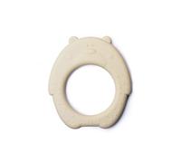 J.Børn Baby Silicone Teether | Teething Toy for Babies | Multisensory Stimulation | Easy to Grip Ring | 100% BPA, PVC & Phthalate Free | Baby Soothing Essentials | Ages 3 Months+ (Vanilla)