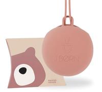 J.Børn Silicone Dummy Case | Dummy Holder Stores 3 Dummies | Easy to Clean Pacifier Holder | Pacifier Storage Container | Portable Baby Pacifier Case for Travels (Woodchuck)