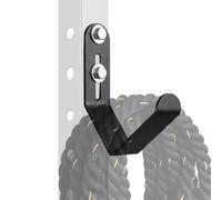 J Bryant Battle Rope Holder for Power Rack, 5mm Heavy-Duty Steel Storage Attachment, Universal Adjustable Mount Fits 2x2 to 3x3 Cages, Minimalist Gym Organizer Hook for Ropes & Chains