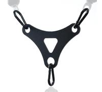 J Bryant Double to Single Cable Machine Adapter Plate - 5.5mm Heavy-Duty Carbon Steel with 3 Carabiners for Chest Flys, Rows & Lat Pulldowns - Fits Most Dual-Pulley Gyms & Functional Trainers