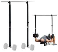 J Bryant Dumbbell Spotter Straps with Safety Clasp, Height-Adjustable Dumbbell Suspension for Bench Press & Shoulder Press, Power Rack Accessories for Home Gym Training, Anti-Drop System