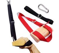 J Bryant Ergonomic Wooden Arm Wrestling Handle for Wrist & Forearm Training, Adjustable Strap Grip Strength Equipment for Pulley Machine Loading Pin