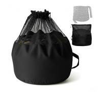 J Bryant Extra Large Battle Rope Storage Bag - Heavy-Duty Carry Sack for Training Ropes, Jump Ropes & Gym Accessories (Black)