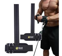 J Bryant Non-Slip Weight Lifting Straps with Double D Rings - Wrist Support Cuffs for Deadlifting, Strength Training & Cable Exercises