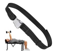 J Bryant Nordic Curl Bench Stabiliser Strap, Gym Seatbelt Style Body Fixing Belt with Locking Buckle, Adjustable Safety Support for Seated & Strength Training