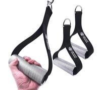 J Bryant Thick Gym Handles 2" Strong Grips Non Slip High Density Aluminum Metal Handles for Cable Machine Pulleys, Arm Wrestling Training, Wrist Finger Forearm Strengthener(1 Pair)