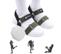 J Bryant Tibialis Trainer Dumbbell Foot Straps for Tibialis Raises, Leg Curls & Knee Raises - Adjustable Ankle Weights for Dumbbell Attachment, Strength Training & Home Gym Equipment (2 Pieces)