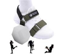 J Bryant Tibialis Trainer Dumbbell Foot Straps for Tibialis Raises, Leg Curls & Knee Raises - Adjustable Ankle Weights for Dumbbell Attachment, Strength Training & Home Gym Equipment (1 Piece)