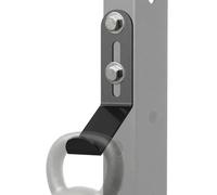 J Bryant Universal Kettlebell Rack Attachment, 5mm Steel Weight Holder for Squat Rack, Space-Saving Storage with Anti-Scratch Silicone Grip, 80lbs Limit, Fits Most Power Cages