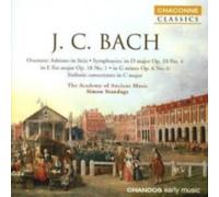J.C. BACH/STANDAGE/ACADEMY OF ANCIENT MUSIC: OVERTURE: ADRIANO IN SIRIA/SYM - CD