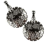 J.CARP 2Pcs Yarn Cutter Pendants, Silver Metal Thread Cutter Pendant for DIY Sewing Tools