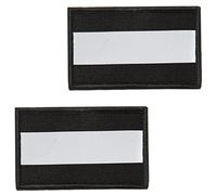 J.CARP Reflective Safety Patches, Fastener Tactical Hook & Loop Fire Fighter Rescue Police EMS EMT Hi Vis Patch (Black) 2Pcs