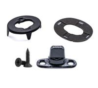 J Clarke Marine 10pcs Black turnbutton fastener 6mm kit eyelet bases screws for boat canopy canvas gazebo tarpaulin cover