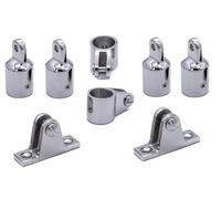 J Clarke Marine 25mm Boat bimini sprayhood canopy hardware fitting straight deck hinge framework