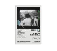 J. Cole - 4 Your Eyez Only Poster; Room Aesthetics, Canvas Oil Painting, Album/movie Poster Hanging Picture