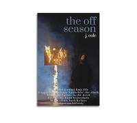 J. Cole 90s The Off Season Tracklist Print Album Cover Signed Limited , Music Album Cover ,Pop Hip Hop Rap Singer Star Music Poster Aesthetic Canvas Wall Art for Girl And Boy Teens Dorm Decor 08x12inc