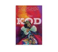 J Cole Poster Rapper Music Album Kod Vintage Music Posters for Room Aesthetic Canvas Wall Art Bedroom Decor12x18inch(30x45cm)