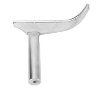 J Curved Lathe Tool Rest, 1 Inch Post Hardened Steel Wood Turning Tool Rest, Unique Curve Design for Deep Bowl Penetration, 25mm Post Lathe Tool Rest with Smooth Rounded Top for Ef