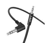 J&D 3.5mm to 2.5mm Aux Audio Cable, 90 Degree Right Angle Headphone Cord 2.5mm Male to 1/8 inch 3.5mm Female Stereo Audio Jack Adapter Cable Compatible with Bose & JBL Earphones, 1 Meter