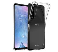 J&D Case Compatible for Sony Xperia 1 III Case, Ultra Slim Lightweight Clear Anti-Shock Protective Rubber Silicone Bumper Case for Sony Xperia 1 III Cover, Not for Sony Xperia 1 II, Transparent