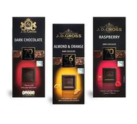 J.D. Gross Dark Chocolate Bars(pack of 3)