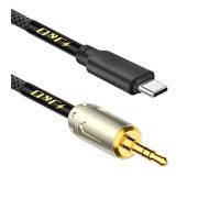 J&D USB C to 3.5mm Audio Cable, Braided Type C to AUX Car Auxiliary Cable Cord Compatible with iPhone 16 Pro Max/16 Pro/16 Plus/16/15/15 Pro Max/15 Pro/15 Plus, 1m