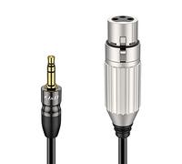 J&D XLR Female to 3.5mm TRS Male Balanced Mic Cable, 6 ft/1.8 M | Balanced 1/8 Inch Mini Jack Stereo Male to XLR Female Mic Cable with Copper Shell and Gold-Plated for Cameras and Sound Cards