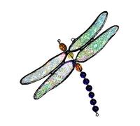J Devlin Orn 112 Stained Glass Dragonfly Ornament