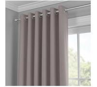 J.Din Blackout Curtains for Bedroom - Door Curtain Thermal Insulated Eyelet Panels - Single Drape for Living Room (Silver Grey, 90 x 90 Inch Drop, 1 Panel)