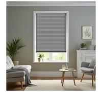 J.Din Made to Measure Black Plain PVC Window Venetian Blinds 90W x 150H cm | 25mm Slats, Easy Fit Custom Windows Treatment Shutters Child Safe Fittings Home Office Curtains
